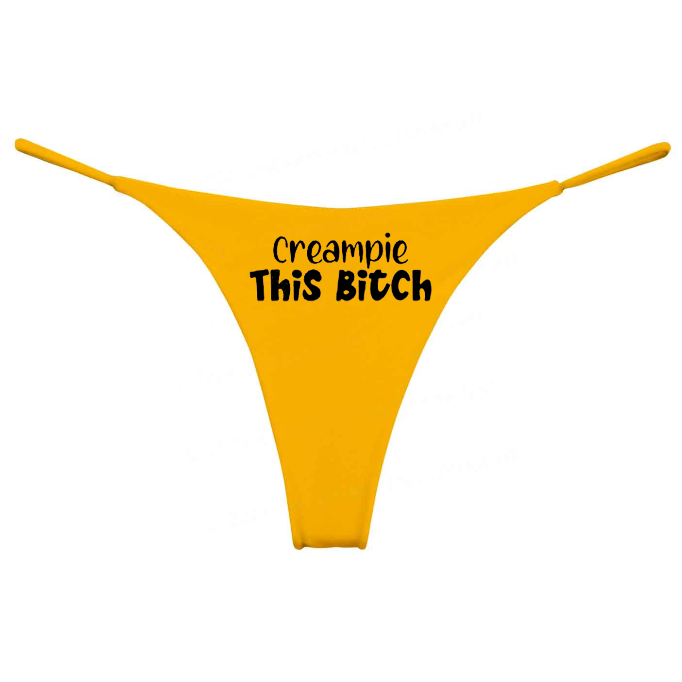 Creampie This Bitch String Panties