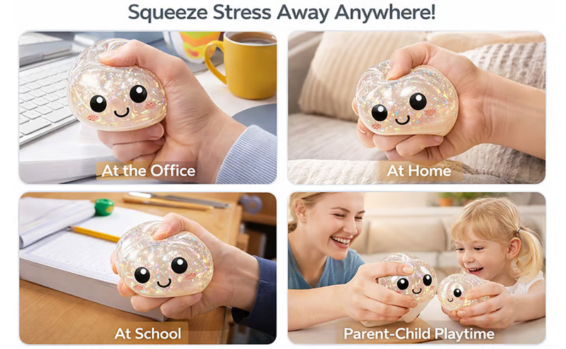 Expressive Dumpling Squishy -Fidget Toy