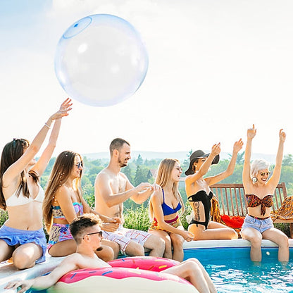 Bouncy Ball Elastic Super Large Beach Balloon Inflatable Funny Toy Ball for Garden Outdoor Indoor Play Christmas Gift
