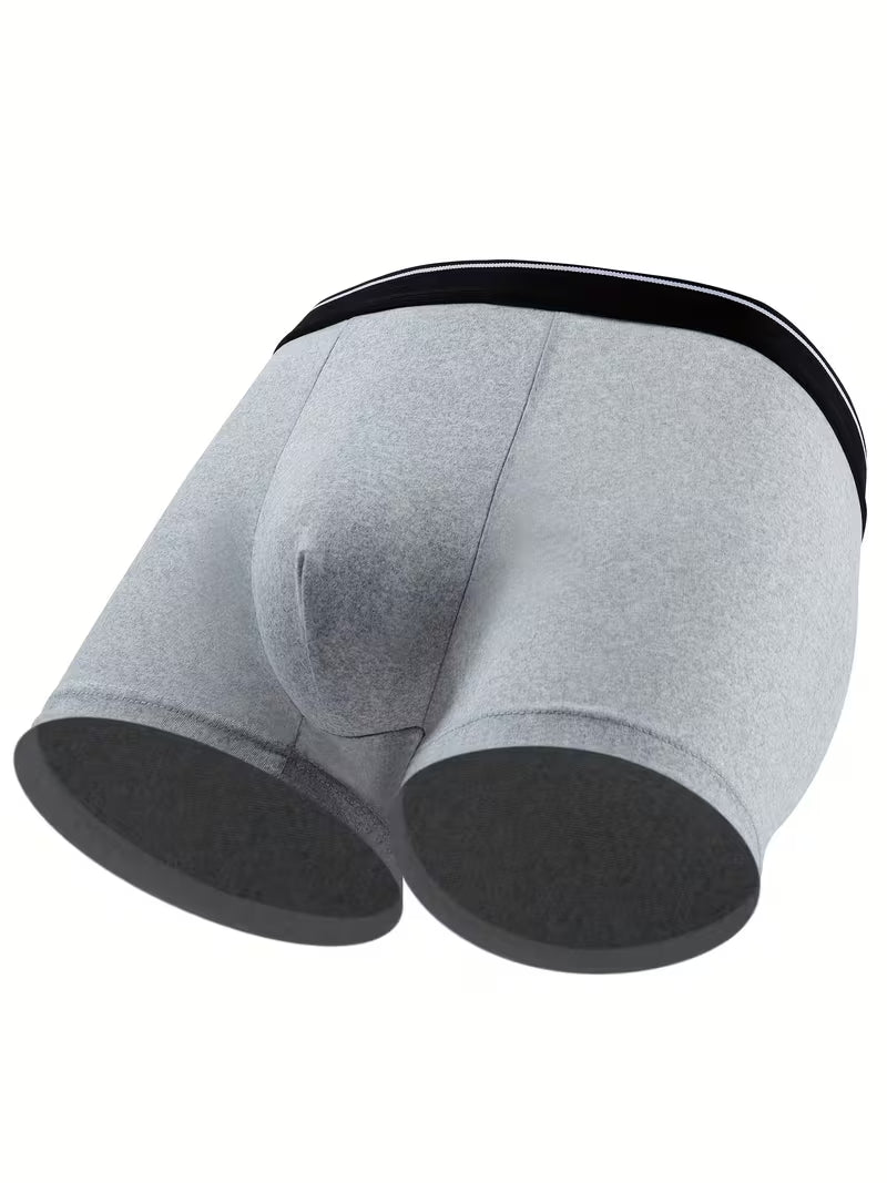 10pcs Set of Men's Classic Black and White Gray Flat Angle Underwear