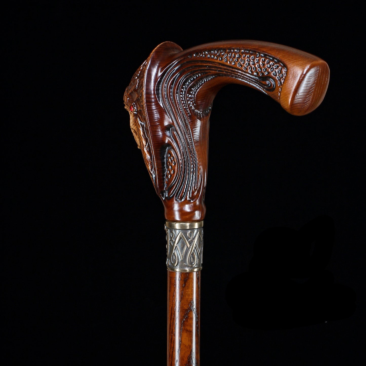 Indian Chief Wooden – Designer Wooden Walking Cane