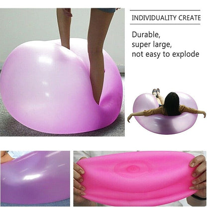 Bouncy Ball Elastic Super Large Beach Balloon Inflatable Funny Toy Ball for Garden Outdoor Indoor Play Christmas Gift