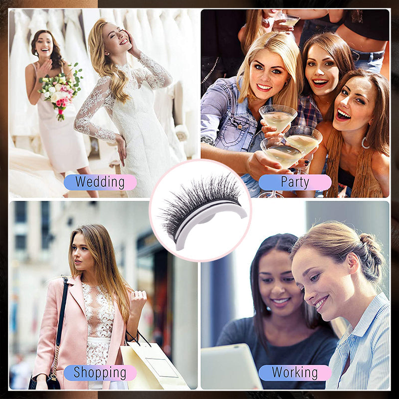 🎁Hot Sale 49% OFF✨👀Waterproof & Reusable Self-Adhesive Eyelashes