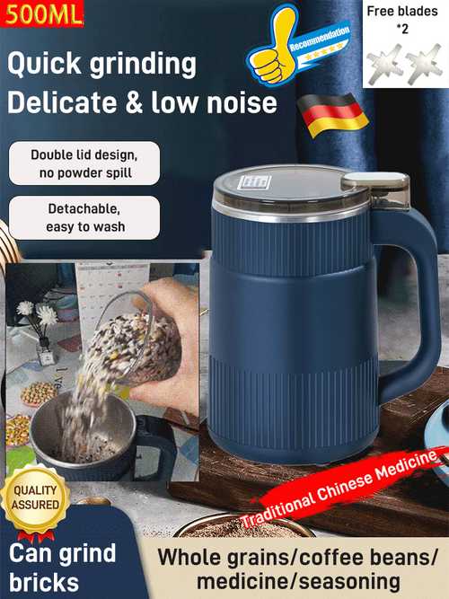 🎁Hot Sale 50% OFF⏳Large Capacity Electric High Speed Crushing and Grinding Cup 🫘