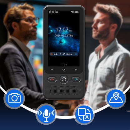 📢📢50% OFF !!!⏰ Multifunctional Portable Translator – Real-Time 2-Way Voice Translation, Offline Mode & 100+ Languages Supported ✨