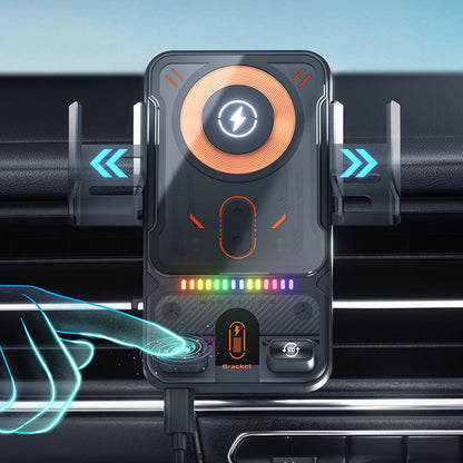 🔥HOT SALE 50% OFF🎁⚡Over 50K Sold! 📱Smart 2-in-1 Car Rotating Mobile Phone Holder & Wireless Charger⚡