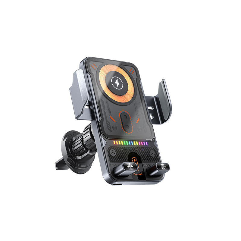 🔥HOT SALE 50% OFF🎁⚡Over 50K Sold! 📱Smart 2-in-1 Car Rotating Mobile Phone Holder & Wireless Charger⚡