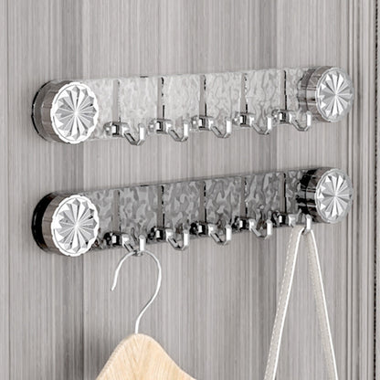 🚪【No-drill wonder! Super strong five-hook hanger】Say goodbye to clutter and tidy up in a second!
