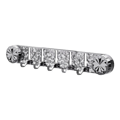 🚪【No-drill wonder! Super strong five-hook hanger】Say goodbye to clutter and tidy up in a second!