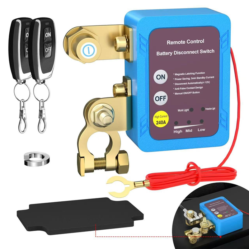 ⚡ Start your car smart! Wireless Battery Disconnect Switch – Anti-theft, energy-saving & super convenient!