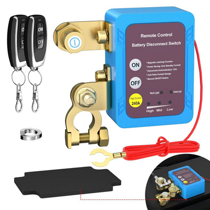 ⚡ Start your car smart! Wireless Battery Disconnect Switch – Anti-theft, energy-saving & super convenient!