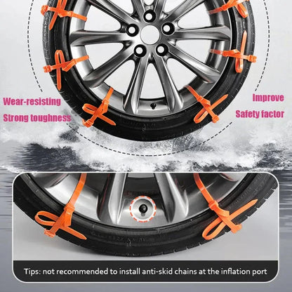 🔥2025 Winter Hot Sale🔥Universal Reusable Anti-skid Nylon Tire Chains