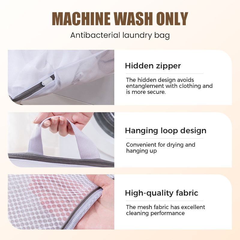 Portable Mesh Laundry Bags with Handle