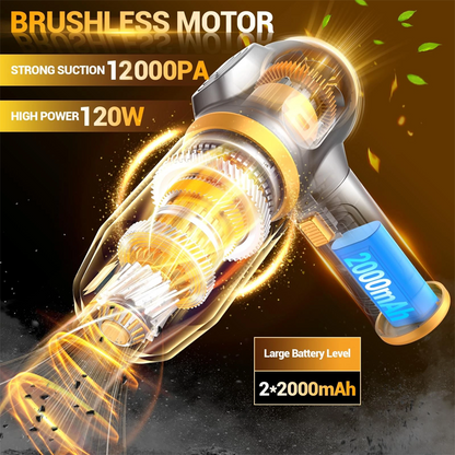 🔋🧹 Cordless Car Handheld Vacuum Cleaner 4-in-1 💨✨ – powerful, compact & versatile for car & home.