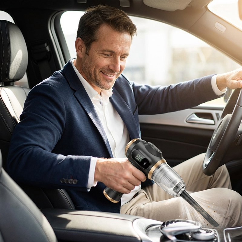 🔋🧹 Cordless Car Handheld Vacuum Cleaner 4-in-1 💨✨ – powerful, compact & versatile for car & home.
