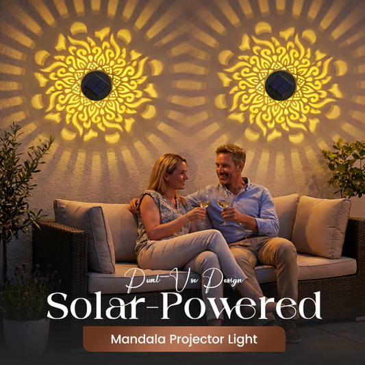 💓💓Surprise Price: Only $8.99!!🔥Solar-Powered Mandala Projector Light🎁🏠
