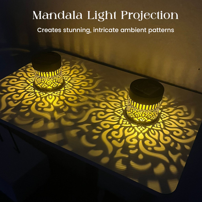 💓💓Surprise Price: Only $8.99!!🔥Solar-Powered Mandala Projector Light🎁🏠