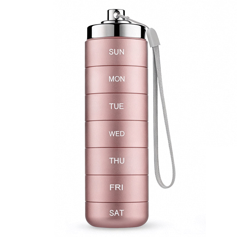 🔥HOT SALE 50% OFF✨7-Day Waterproof Portable Metal Travel Pill Organizer