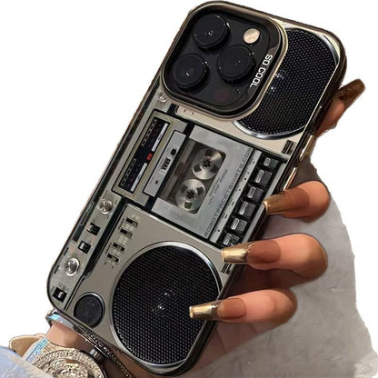 🔥Hot Sale 50% OFF🌟📼 Retro Cassette Player Pattern Silicone Phone Case Applicable to the iPhone