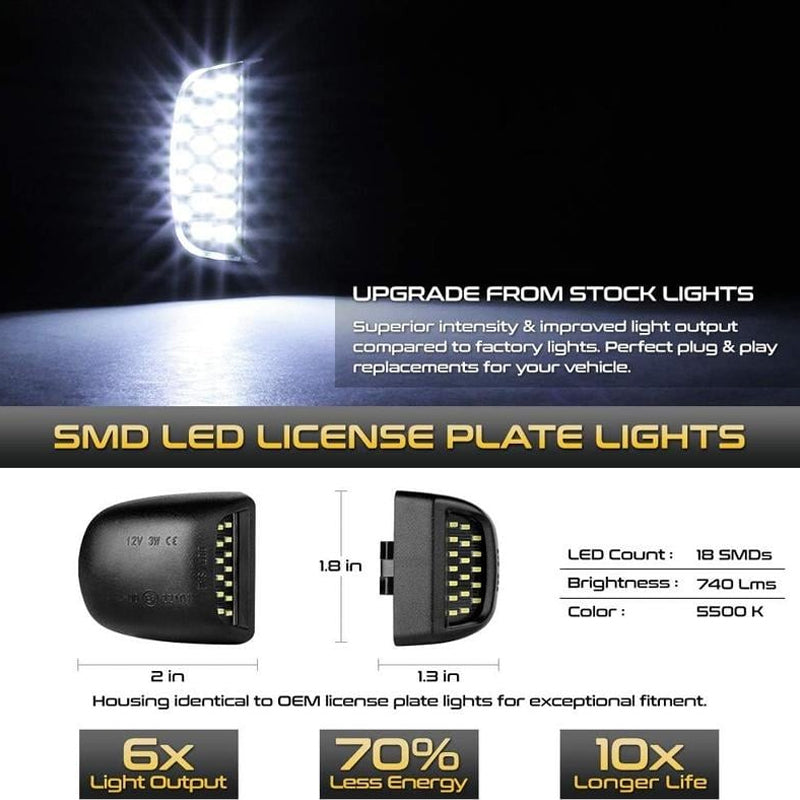 🔥LAST DAY 50% OFF -🚗💡Universal LED License Plate Lights