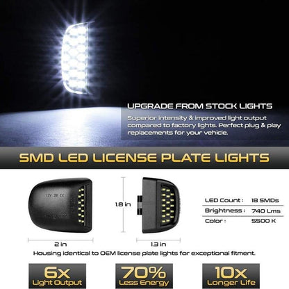 🔥LAST DAY 50% OFF -🚗💡Universal LED License Plate Lights