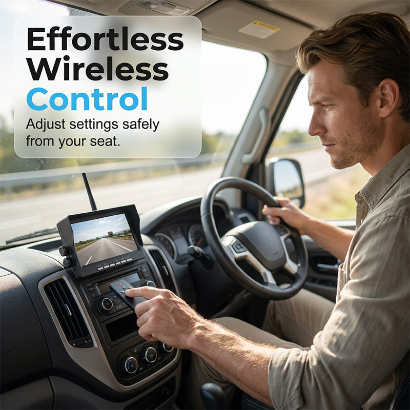 ⏳Time-Limited Special⏰7″ Wireless Backup Camera System – Stable 2.4G signal, 12V‑24V. Perfect for trucks & RVs. 🛡️✨