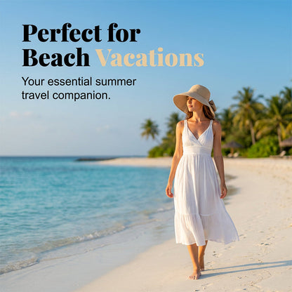 👒 Summer Hot Sale 50% OFF ! 💐 Women's Bowknot Wide Brim Sun Protective Hat – Oversized wide brim blocks UV rays, delicate bow decor, lightweight breathable fabric, ideal for beach, travel & outdoor walking✨