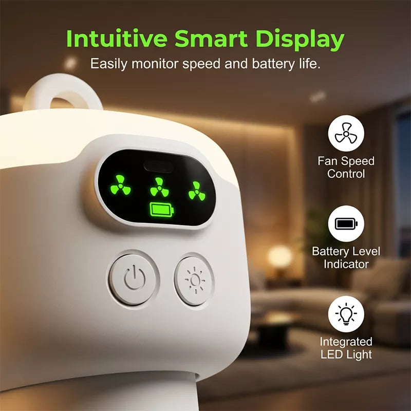 ⏰ Limited-time offer: 50% OFF🌬️✨Rechargeable Ceiling Fan with LED Light
