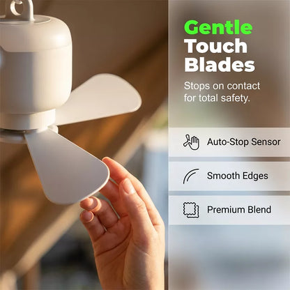 ⏰ Limited-time offer: 50% OFF🌬️✨Rechargeable Ceiling Fan with LED Light