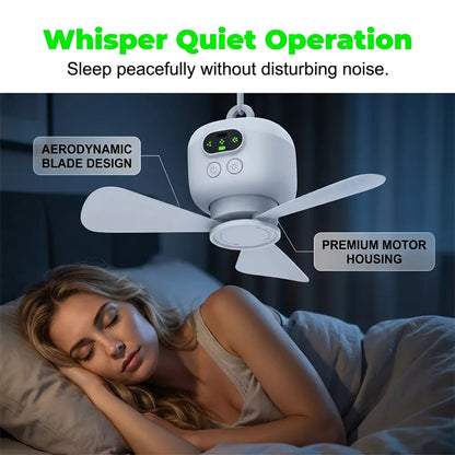 ⏰ Limited-time offer: 50% OFF🌬️✨Rechargeable Ceiling Fan with LED Light