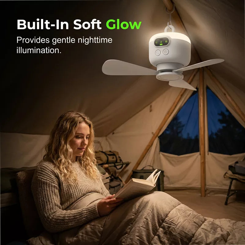 ⏰ Limited-time offer: 50% OFF🌬️✨Rechargeable Ceiling Fan with LED Light