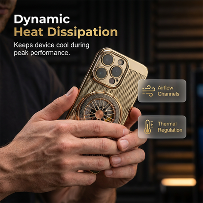 📱LIMITED TIME 50% OFF!🔥Magnetic Gyro Ring Stand Cooling Phone Case