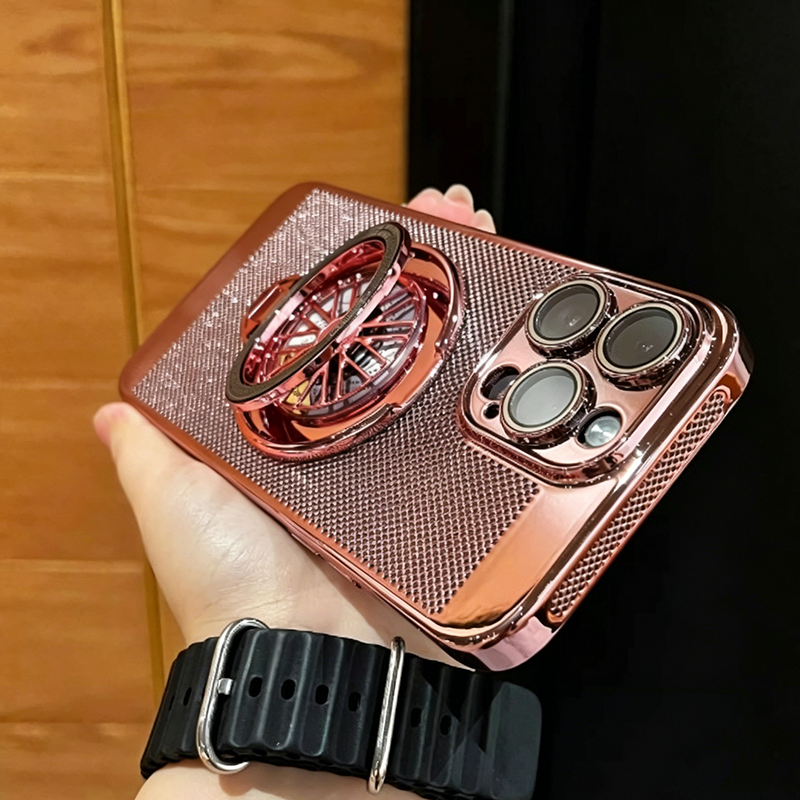 📱LIMITED TIME 50% OFF!🔥Magnetic Gyro Ring Stand Cooling Phone Case